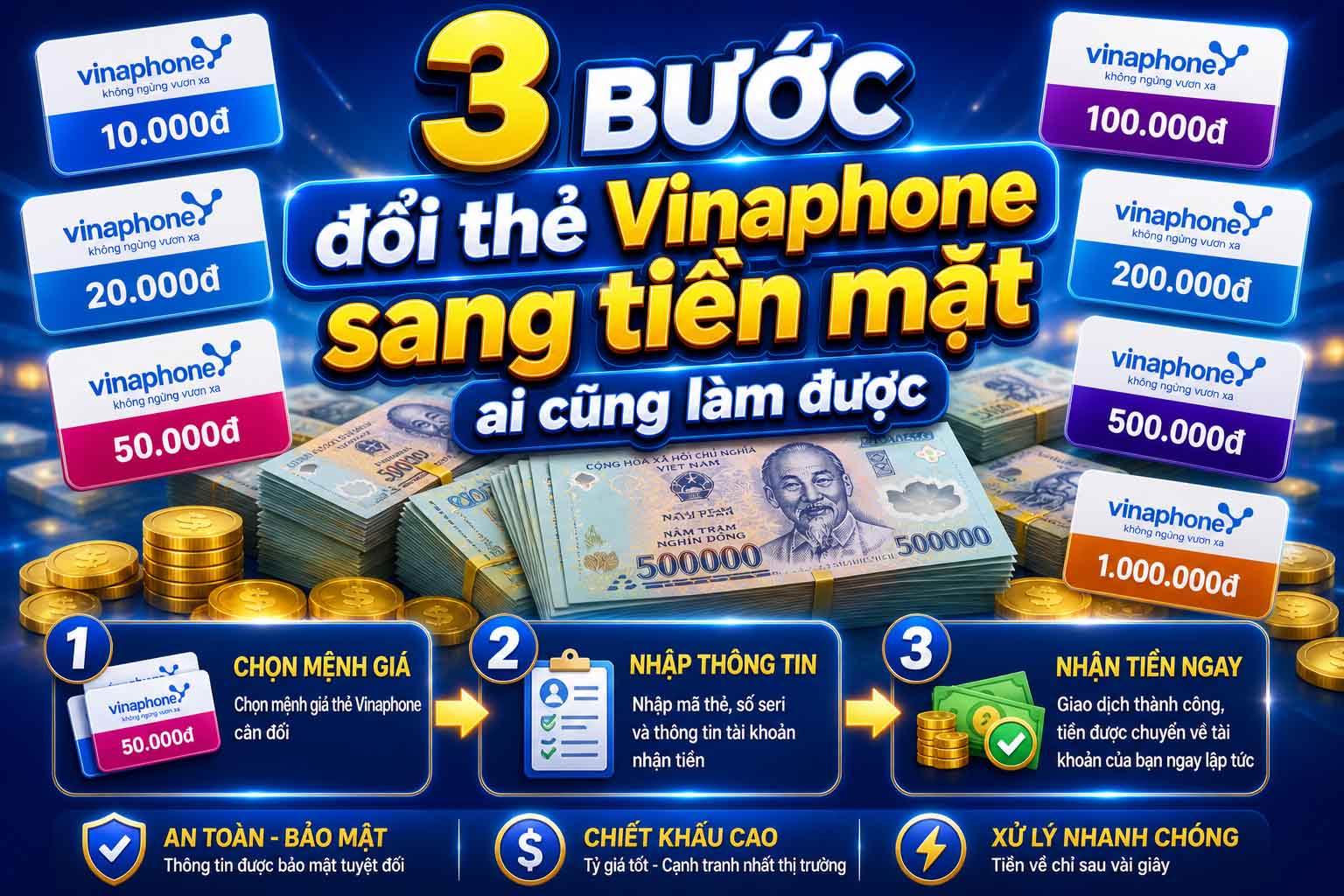 3 Bước đổi thẻ Vinaphone sang tiền mặt ai cũng làm được - Ảnh 3