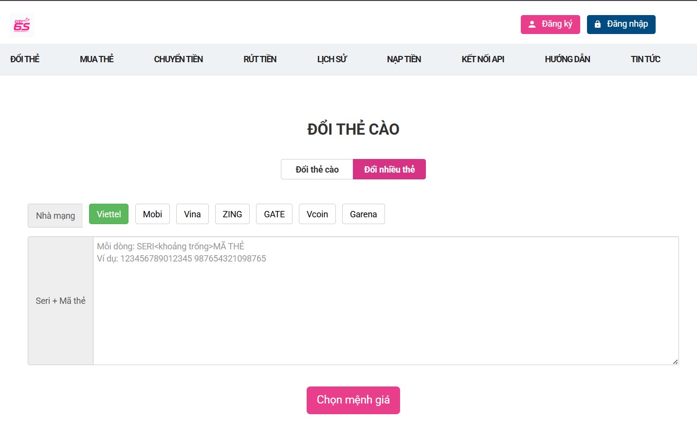 Hướng dẫn cách đổi thẻ cào thành tiền mặt tại doithe6s.com - Ảnh 4