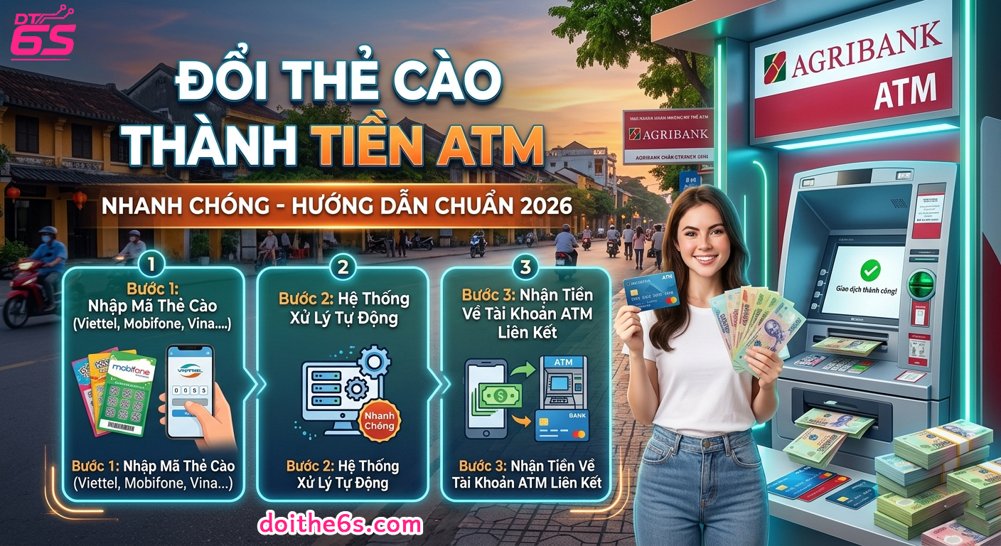 Đổi Thẻ Cào Thành Tiền ATM Nhanh Chóng - Hướng Dẫn Chuẩn 2026 - Ảnh 3