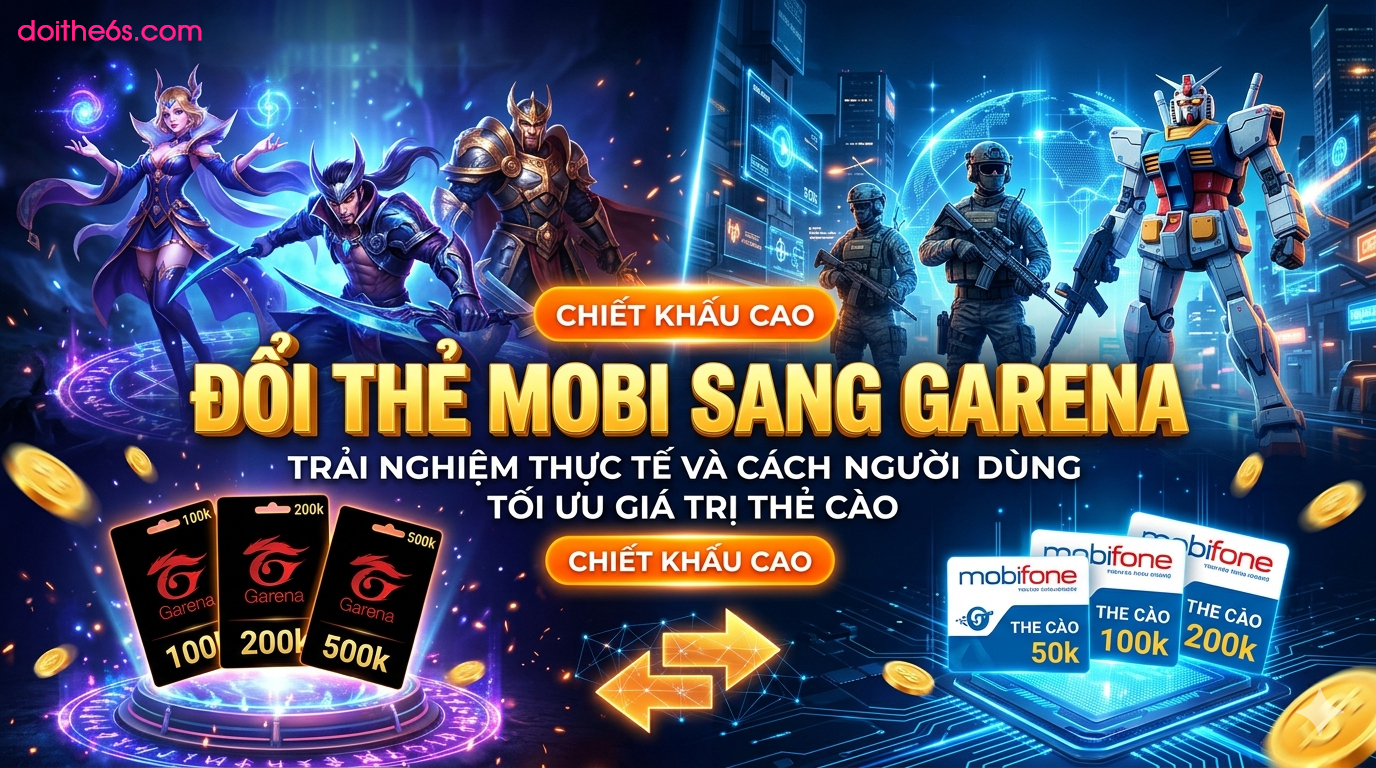 Đổi thẻ mobi sang garena - Trải nghiệm thực tế và cách người dùng tối ưu giá trị thẻ cào - Ảnh 2
