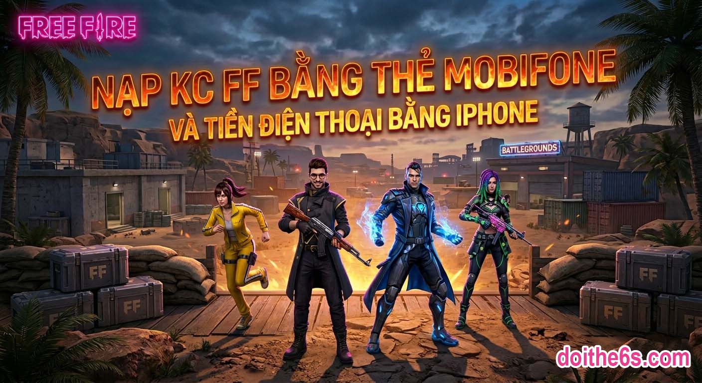 Nạp KC FF Bằng Thẻ Mobifone Và Tiền Điện Thoại bằng iphone - Ảnh 3