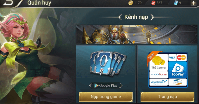 Nạp liên quân mobile - hướng dẫn chi tiết cho người mới - Ảnh 2